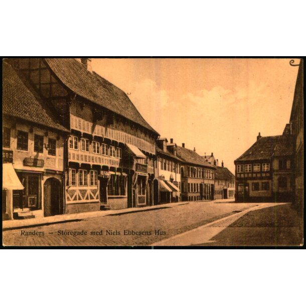Randers - Storegade med Niels Ebbesens Hus - 14042 - Ubrugt