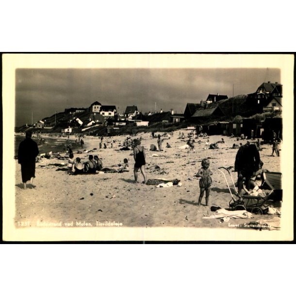 Badestrand ved Molen - Tisvildeleje - Fotokort Stationskiosken  1237 - Ubrugt