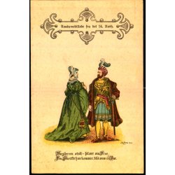 Kostumebillede fra det 14. Aarhundrede - u/n - Ubrugt