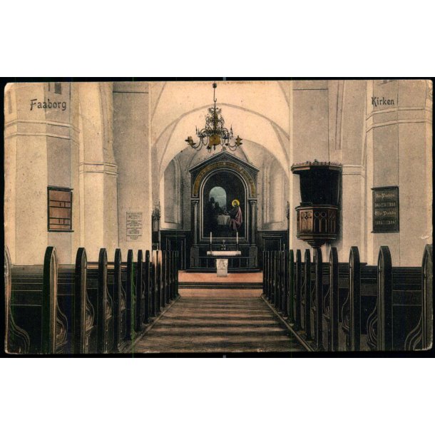 Faaborg -  Kirken - C.C.U. Johnsens Bogh. 3863 - Brugt