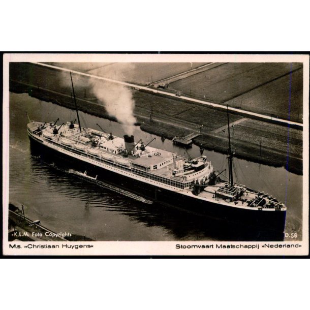 M/S "CHRISTIAN HUYGENS" - Fotokort K.L.M. 78 - Ubrugt