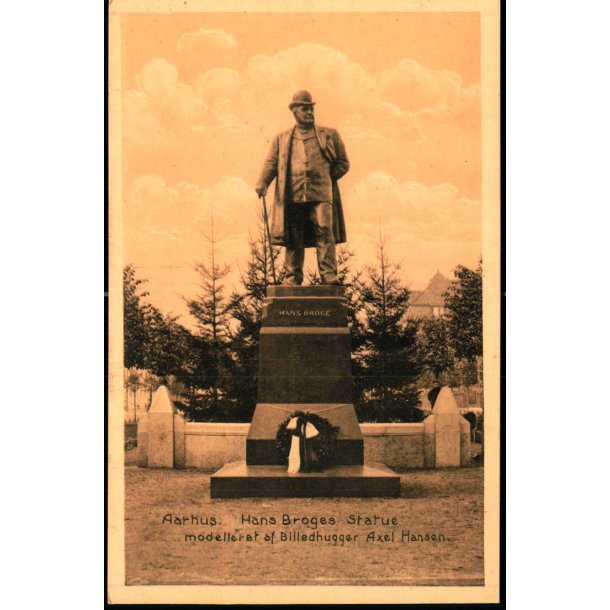 Aarhus - Hans Broges Statue - Stender 23782 - Ubrugt