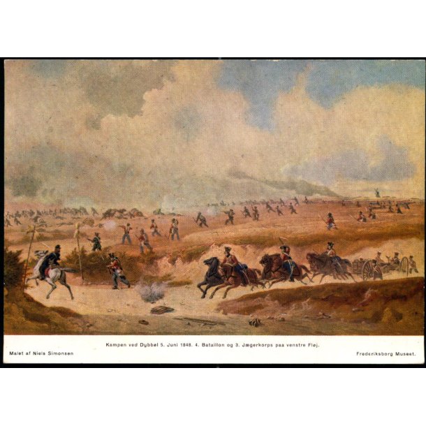 Kampen ved Dybb�l 5. Juni 1848 - Malet af Niels Simonsen - u/n - Ubrugt