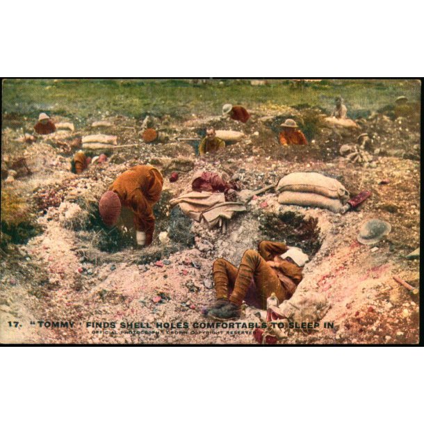 "Tommy" Finds shell holes comfortable to sleep in - 17 - Ubrugt