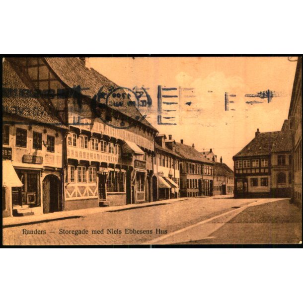 Randers - Storegade med Niels Ebbesens Hus - u/n - Brugt