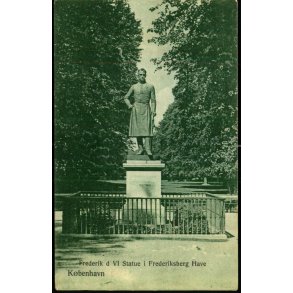 Kbenhavn - Frederik VI  Statue i Frederiksberg Have - Sk.B. & Kf. 15 - Brugt