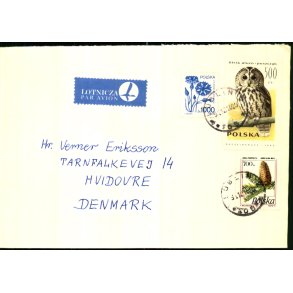 Luftpost Brev fra Polen til Danmark  - 31 - 12 - 76