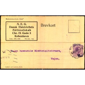 A.E.G. Dansk Elektricitets Aktieselskab - Kbh. K. - u/n - Brugt