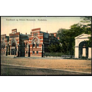 Fredericia - Raadhuset og B�lows Monument - E.S.Jessen u/n - Ubrugt