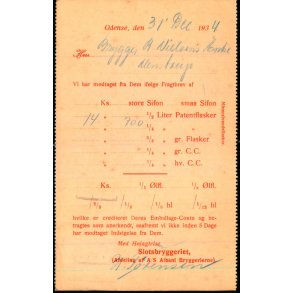 Slotsbryggeriet - Odense  - u/n - Brugt