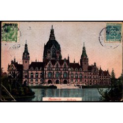 Efterporto - Postkort fra Tyskland til Danmark 29 - 9 -22