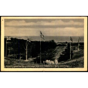 Skamlingsbanke - Den historiske talerstol med de fem Nationers Flag - V. S. 63832 - Brugt