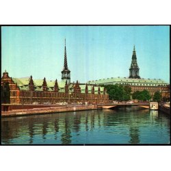 K�benhavn - B�rsen og Christiansborg Slot - Rudolf Olsen 1635 - Ubrugt