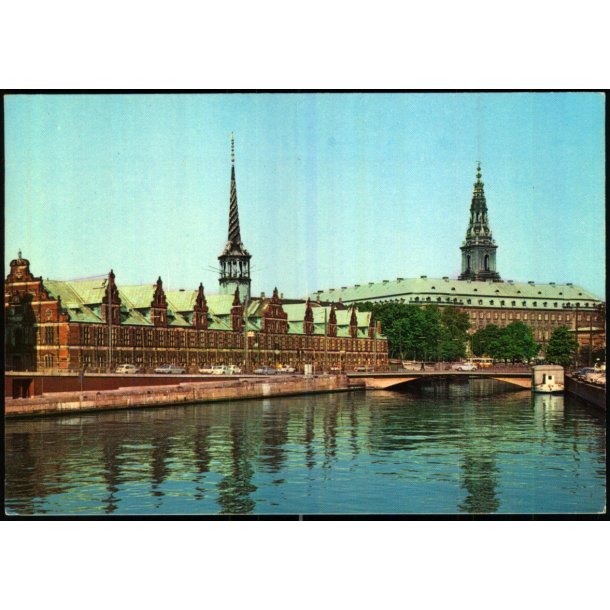 K�benhavn - B�rsen og Christiansborg Slot - Rudolf Olsen 1635 - Ubrugt