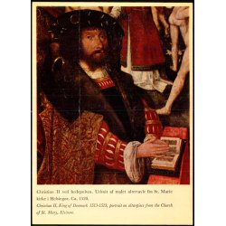 Christian II ved bedepulten p� altertavlen i Skt. Marie Kirke - Museet u/n  - Ubrugt