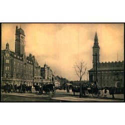 Kbenhavn -  Parti af Rdhuspladsen - ?? - Brugt - Har vret klbet op !