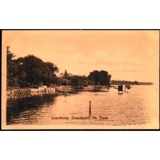 Svendborg - Strandparti fra Thur - Stender 38395 - Ubrugt