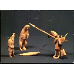 Figurer skret i kaskelottand - Kulusuk - stgrnland - Greenland Trade u/n - Brugt