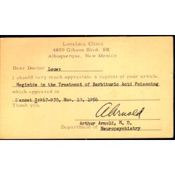 Postkort fra U.S.A. - Kassebrev 25 - 10 - 57  - Brugt