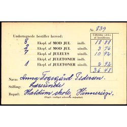 Efterporto - Tryksagskort til Vestervig 