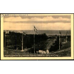 Skamlingsbanke - Den historiske talerstol med de fem Nationers Flag - V. Sch�ffer 63832 - Ubrugt