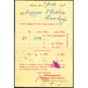 Slotsbryggeriet - Odense  - u/n - Brugt