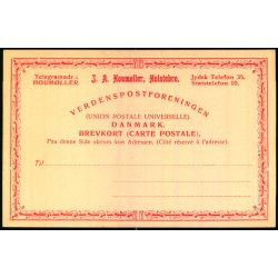 J.A. Houmller - Holstebro - Helsagskort u/n - Ubrugt