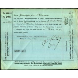 Kreditforeningen af Jyske Landejendomsbesiddere - 1927