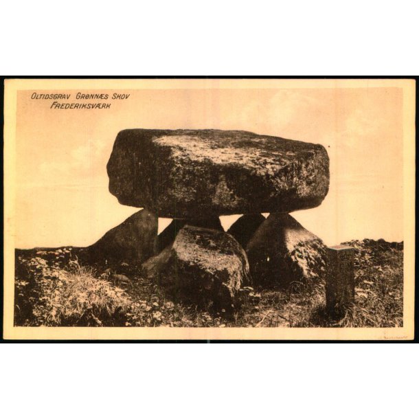 Oldtidsgrav - Gr�nn�s Skov - Frederiksv�rk - A. Jensens Bogh. 23828 - Ubrugt