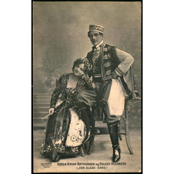 Gerda Krum-Nathansen og Holger Reenberg - Den glade Enke  - Alex Vincent 1356 - Brugt