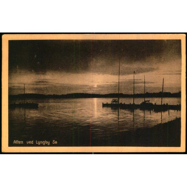 Aften ved Lyngby S� - Henriksens Bogh. ?? - Ubrugt - Har v�ret kl�bet op !