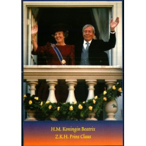 Dronning Beatrix - Prins Claus - Holland -  Trebla u/n - Ubrugt