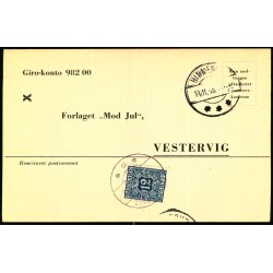 Efterporto - Tryksagskort til Vestervig 