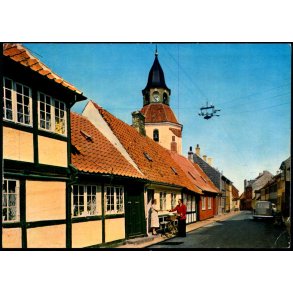 Faaborg - Adelgade med Klokket�rnet - Stender 149 503 002 - Brugt