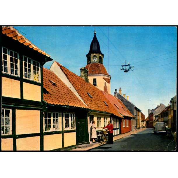 Faaborg - Adelgade med Klokket�rnet - Stender 149 503 002 - Brugt