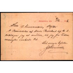 J.A. Houmller - Holstebro - Helsagskort u/n - Brugt