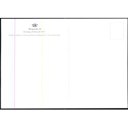 Dronning Margrethe II udrbes af Statsminister Jerns Otto Krag 1972 - u/n - Brugt