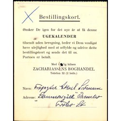 Efterporto - Ufrankeret Tryksagskort til Korsr  12 - 6 - 57