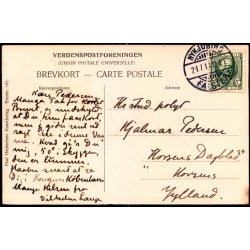 Nyk�bing F. - Udsigt fra Pavillonen ved Tromn�s - Paul Heckschers Kunstforlag 187 - Brugt