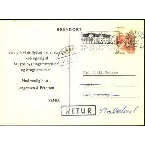 Postkort - Retur  31 - 5 - 76  - Brugt