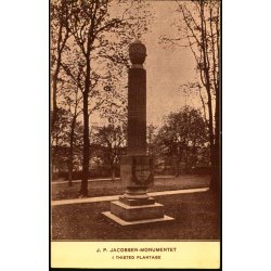 J.P. Jacobsens Monument i Thisted Plantage - Thisted Turist u/n - Ubrugt