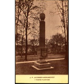 J.P. Jacobsens Monument i Thisted Plantage - Thisted Turist u/n - Ubrugt