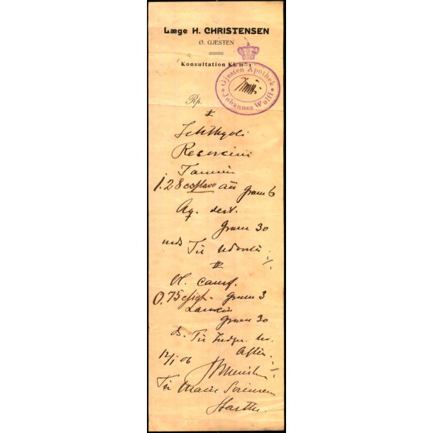 Resept - Gjedsten Apoteket - L�ge Christensen