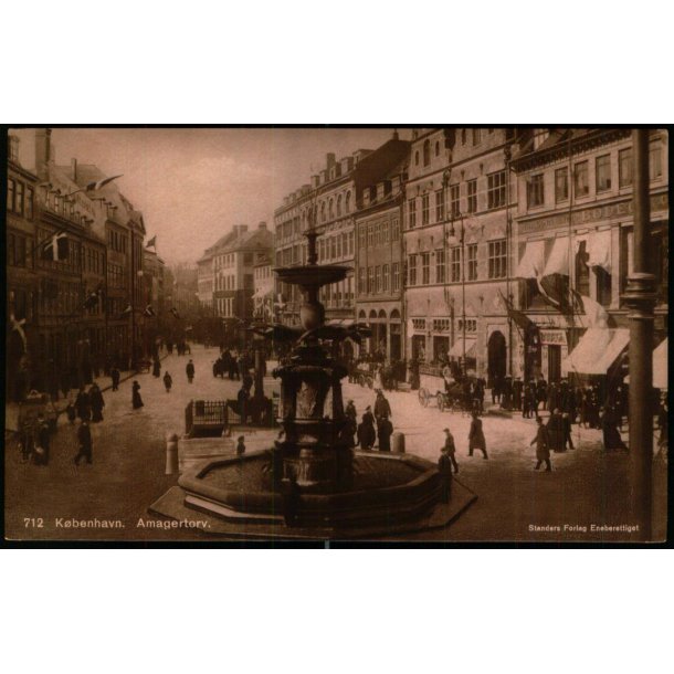 K�benhavn - Amagertorv - Stender 712 - Ubrugt