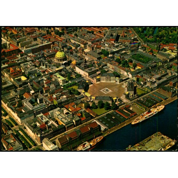 K�benhavn - Marmorkirken og  Amalienborg set fra Luften - Stender 149 101 135 - Ubrugt