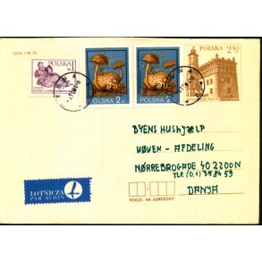 Luftpost Brev fra Polen til Danmark  - 5 - 11 - 81