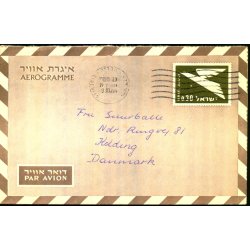 Luftpost Brev fra Israel til Danmark - 9 - 10 - 66