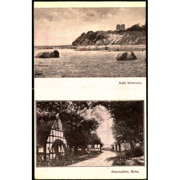 Kal� Slotsruin - Femm�ller - Mols - J.J.N 125695 - Ubrugt