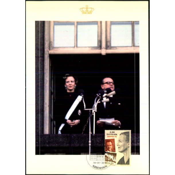 Dronning Margrethe II udrbes af Statsminister Jerns Otto Krag 1972 - u/n - Brugt