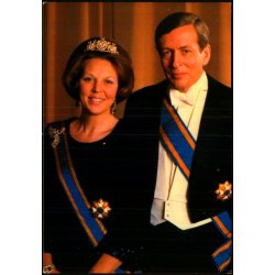Dronning Beatrix - Prins Claus - Holland -  spanjersberg 814 - Ubrugt